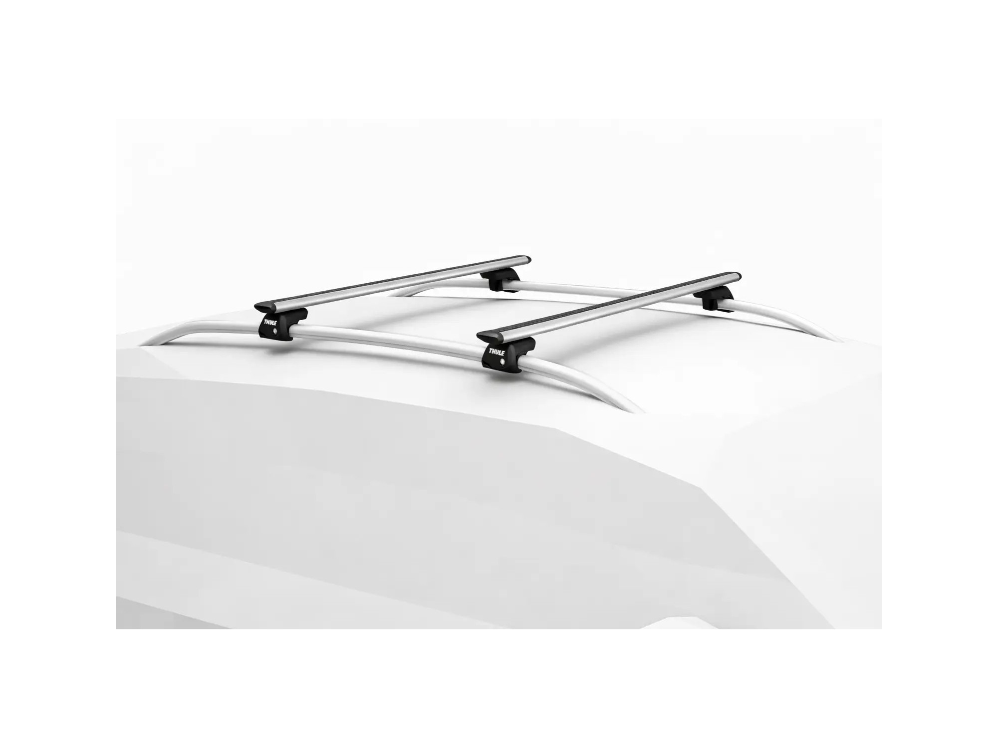 Thule WingBar Evo do podwyższonych relingów Srebrne | SNAILER®