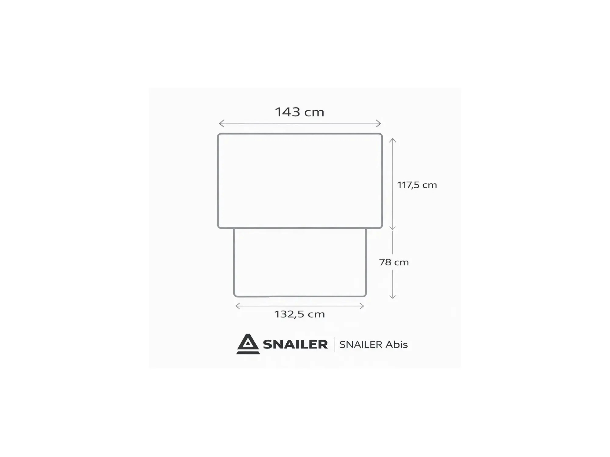 SNAILER® Abis – Twardy namiot dachowy dla 2+1 osób