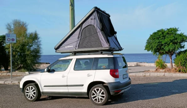 Snailer Alduo namiot dachowy na Skoda Yeti - zdjecie klienta z Wloch